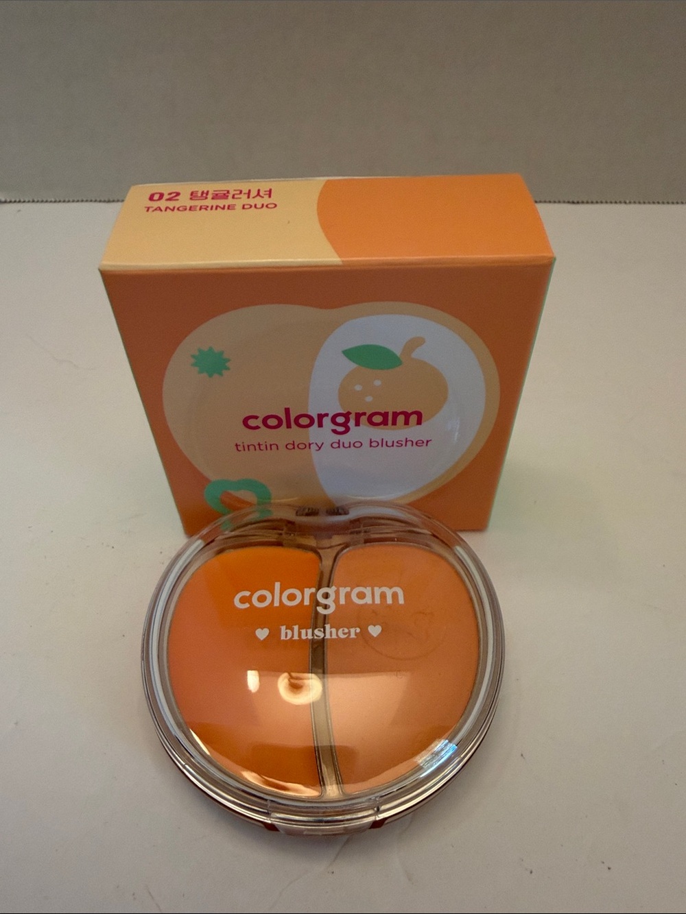 💕5/25💕Colorgram Tangerine Duo Blusher